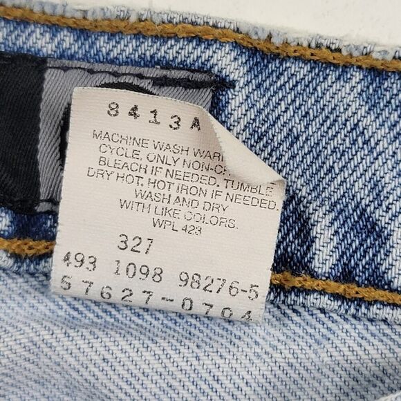 Vintage 90s Levi’s Silver‎ Tab Bellbottom Flare Light Wash Jeans Sz 5 (27x30.5) - Picture 4 of 15